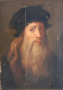 Pictured: One of Leonardo da Vinci's selfies.